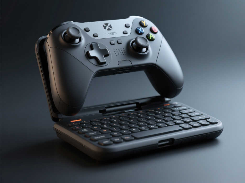 日本公司创新设计:手柄键盘二合一输入设备 日本公司创新设计:手柄键盘二合一输入设备